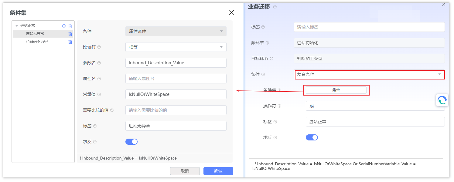 复合条件示意图